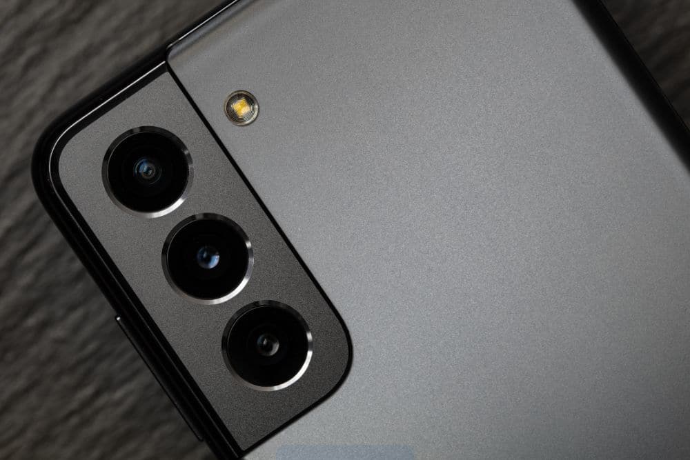 Teléfono Samsung capturando una imagen en alta resolución