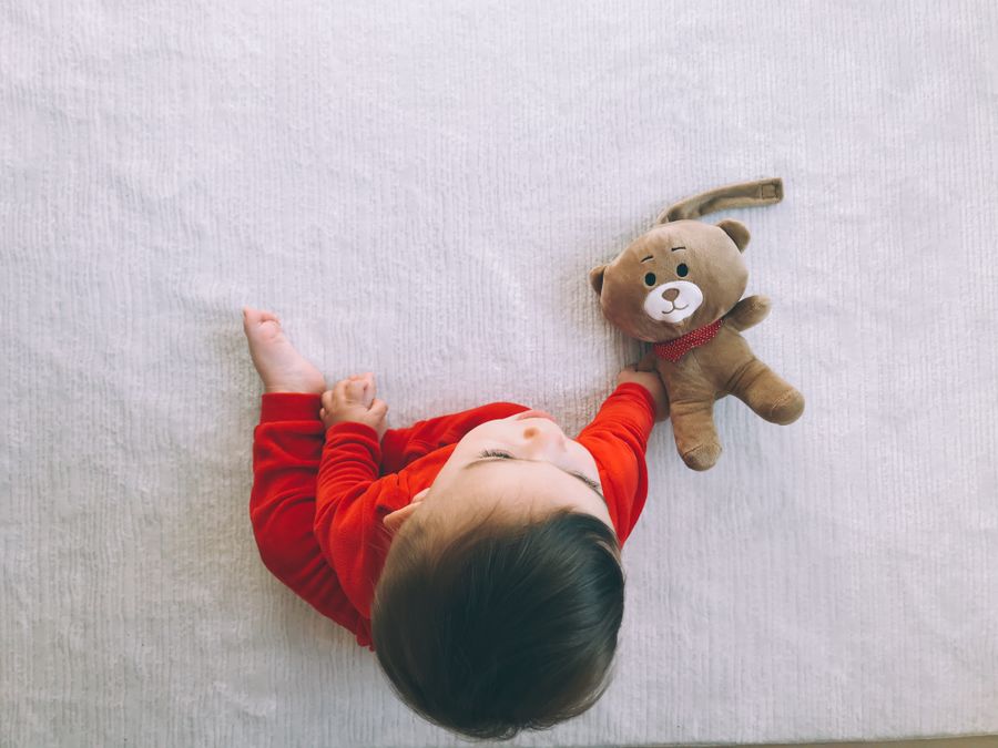 bebe seguro peluche seguridad 1 Bebé seguro con peluche de seguridad