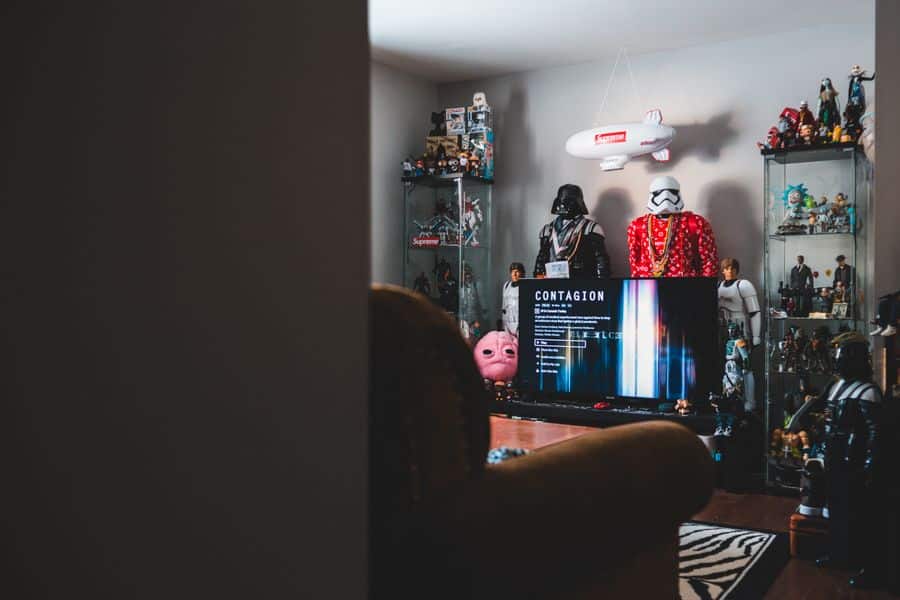Decoración vintage con robots y tecnología