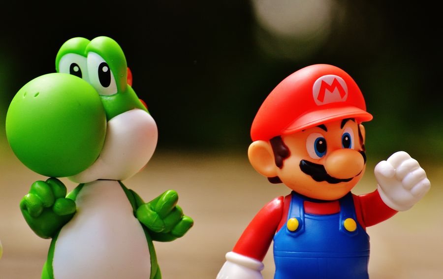 Figuras de Mario y Yoshi coleccionables