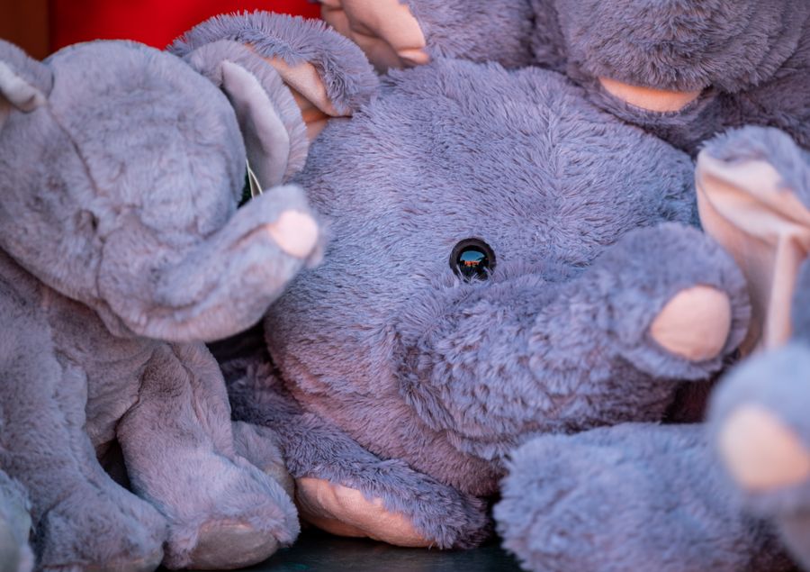 Peluches elefante de tela suave